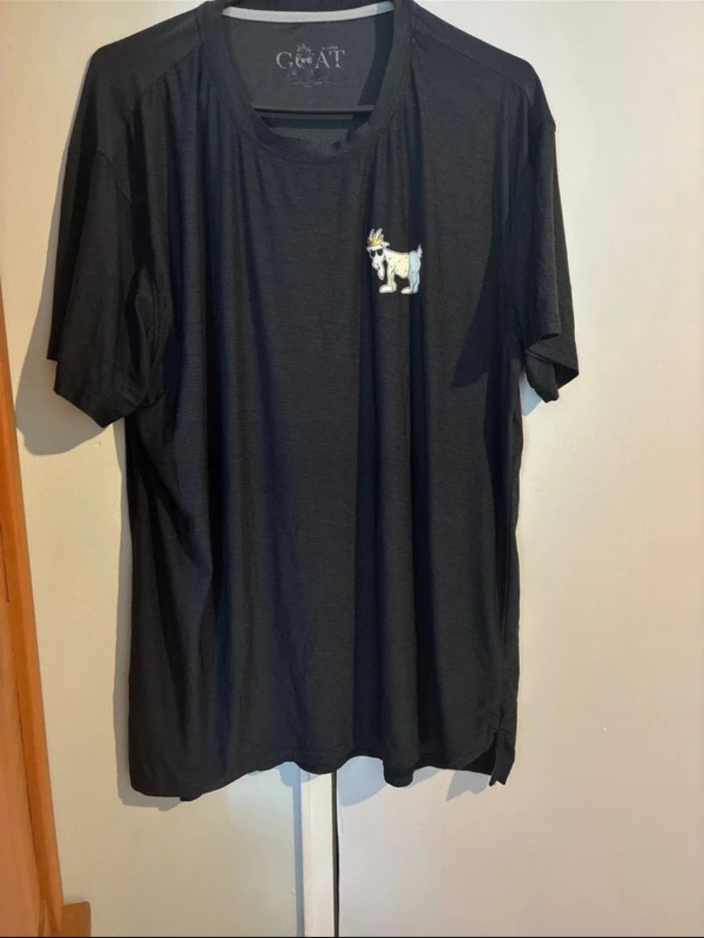 GOAT Black Short Sleeve Logo Tee
